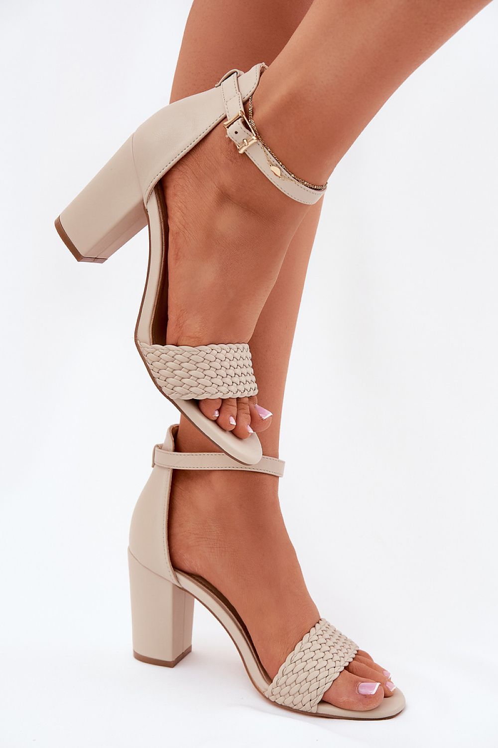sandalen op hak model 213925 Step in style