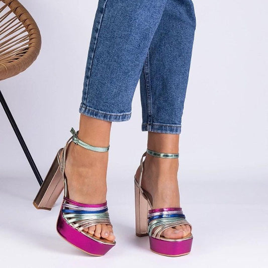 sandalen op hak model 214022 PRIMO