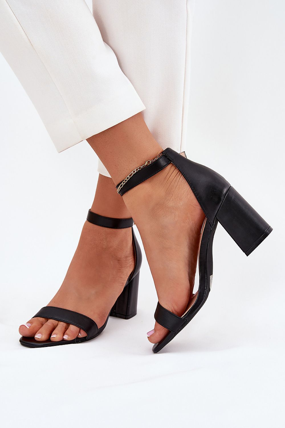 sandalen op hak model 214340 Step in style