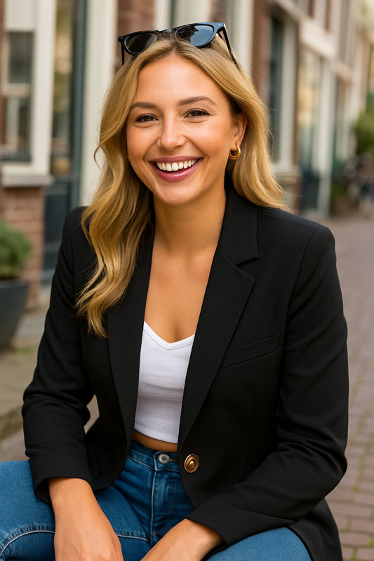 Essential Black Blazer – Amsterdam Edit