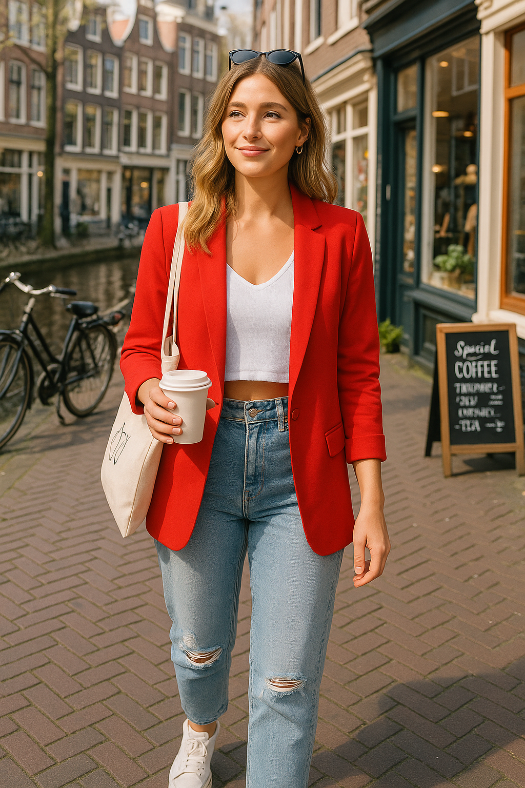 Red Hot City Blazer – Amsterdam Edit