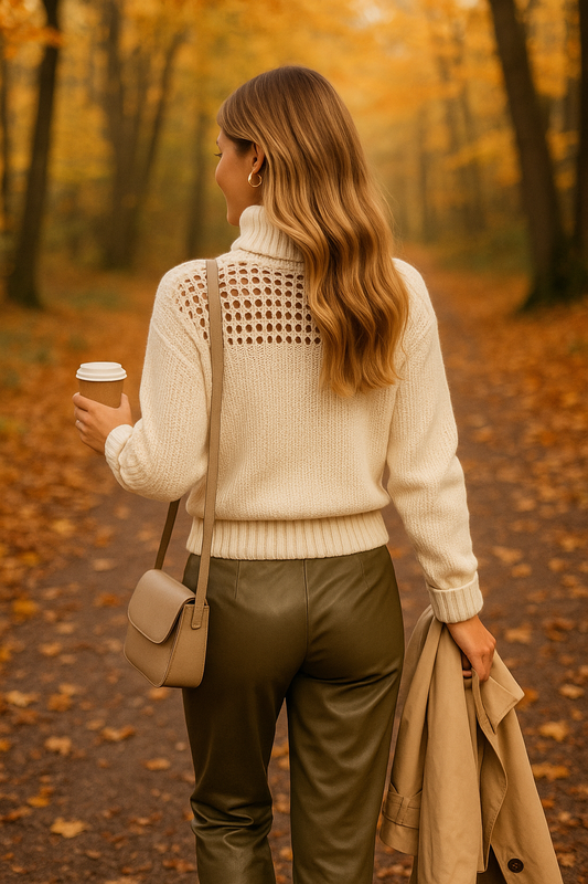 Chunky Knit Turtleneck – Offwhite