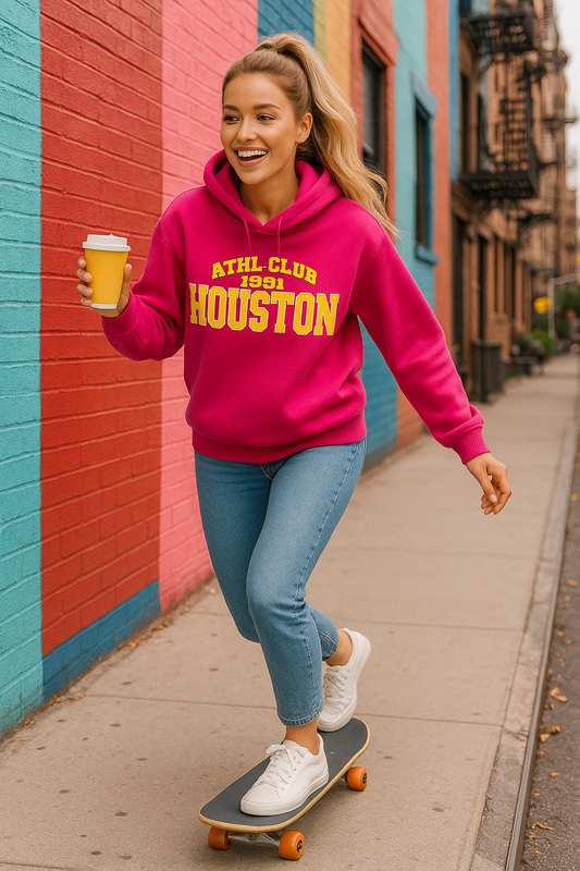 Houston Hoodie – Fuchsia Fire 🔥