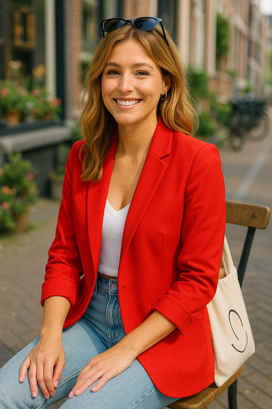Red Hot City Blazer – Amsterdam Edit